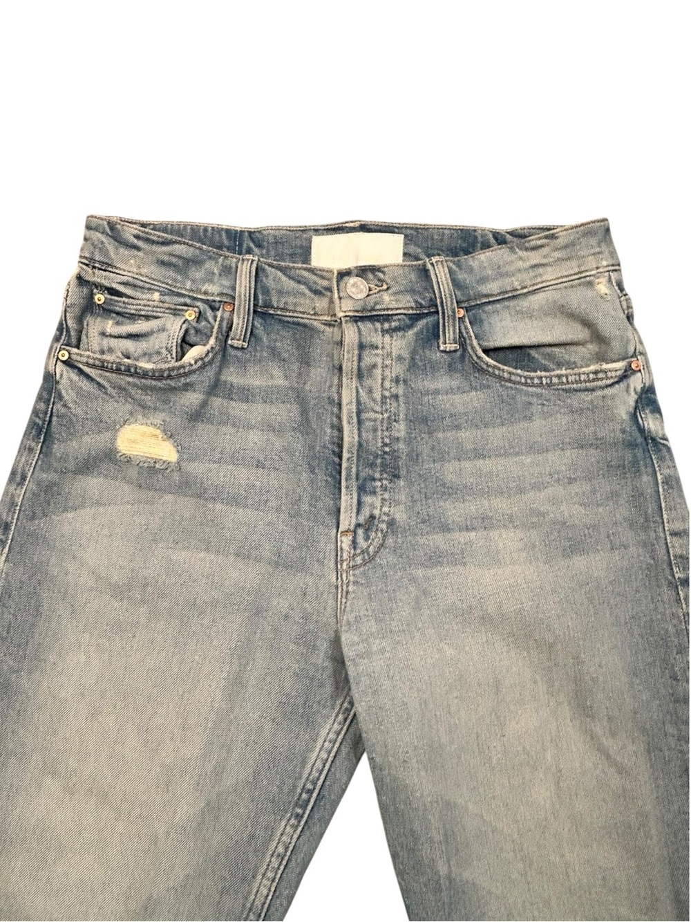 MOTHER Superior The Tomcat The Confession Distressed Jeans Women’s 29 Ankle - Picture 4 of 14